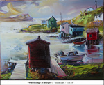 Water Edge at Burgeo-1, Oil on Canvas